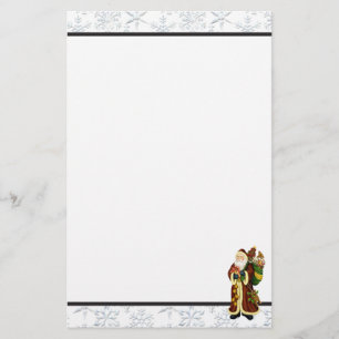 Christmas Santa Holiday cartoon stationery