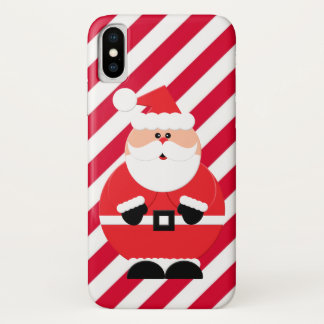 Christmas Santa Holiday stripe ten case