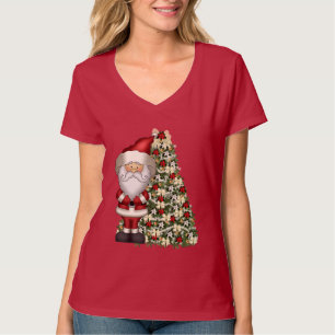 Christmas Santa Holiday womens t-shirt