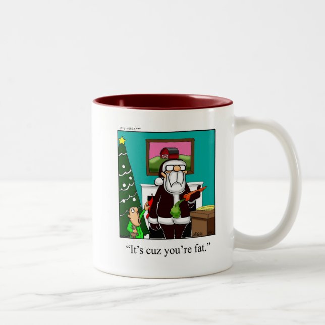 Christmas Santa Humour Coffee Mug (Right)