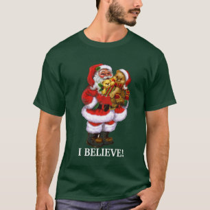 Christmas Santa I Believe Mens t-shirt