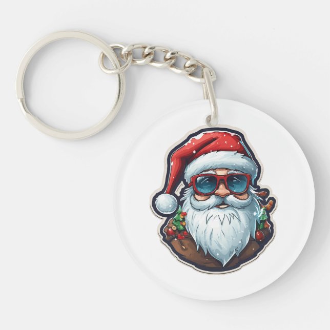 Christmas Santa Key Ring (Front)