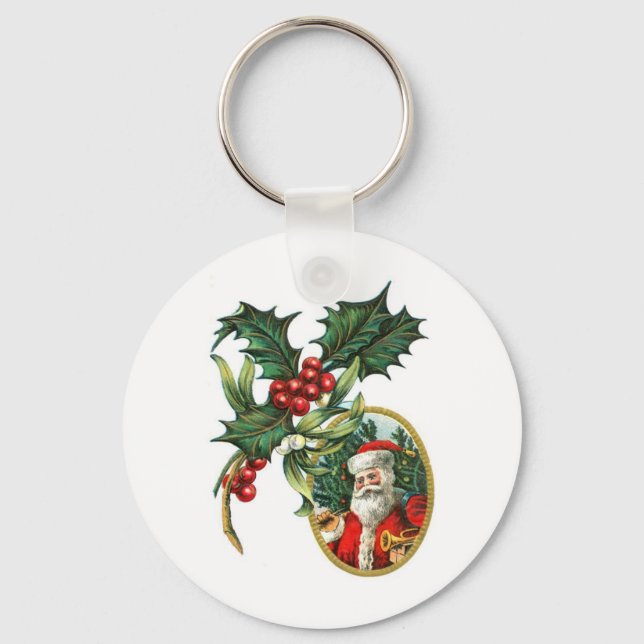 Christmas Santa Key Ring (Front)