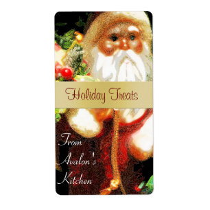 Christmas Santa Kitchen Treat Baking Label