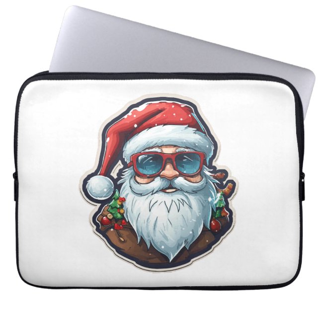 Christmas Santa Laptop Sleeve (Front)