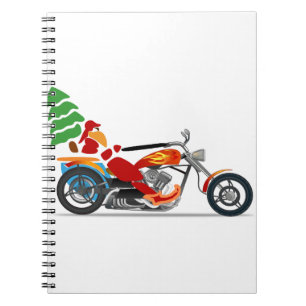 Christmas Santa motor Notebook