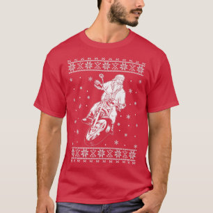 Christmas Santa Motorcyclist Bike Rider Motorcycle T-Shirt