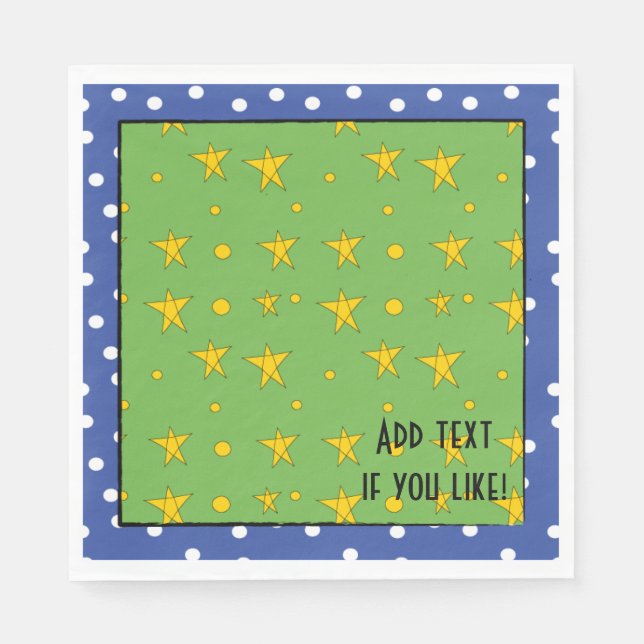 Christmas Santa/Napkin Standard Personalise Napkin (Front)