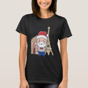 Christmas Santa Paris France T-Shirt