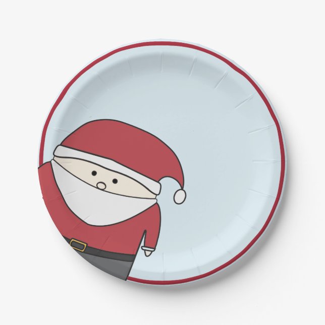 Christmas Santa Plate (Front)