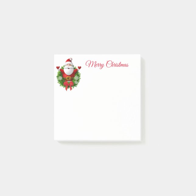 Christmas Santa Post It Notes (Front)