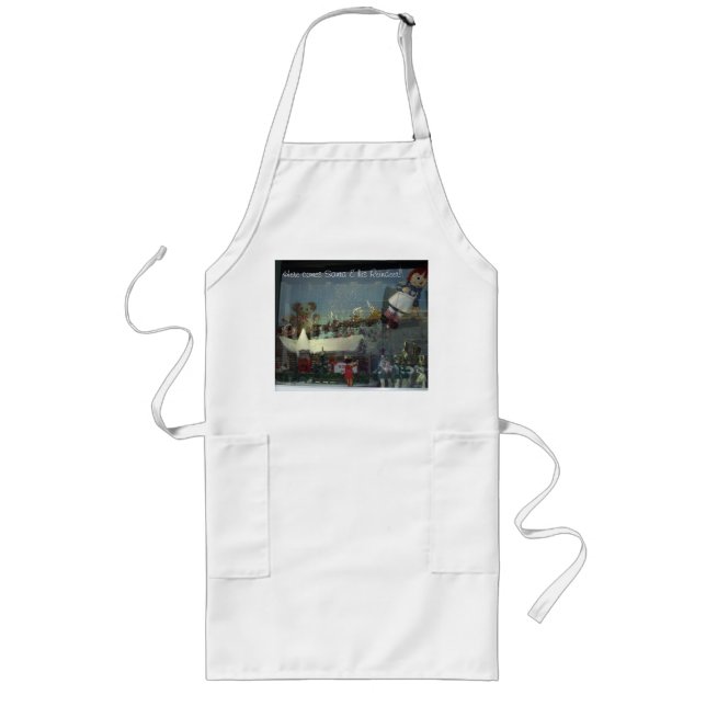 Christmas Santa Reindeer Parade Apron (Front)