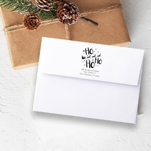 Christmas Santa Reindeer Sleigh Rubber Stamp