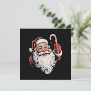 Christmas Santa Retro Gift Vintage Holiday Card