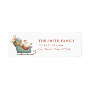 Christmas Santa Return Address Labels