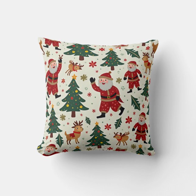 Christmas Santa Rudolph Cushion (Front)