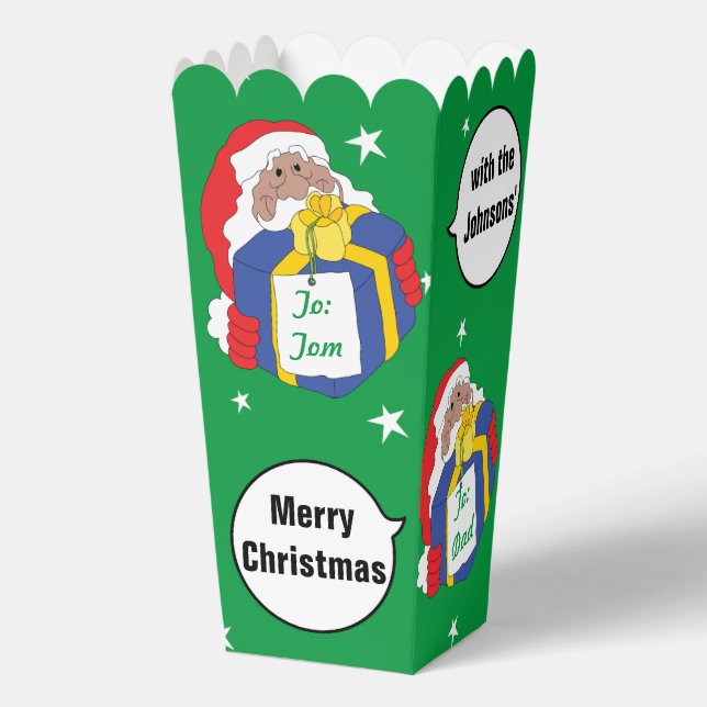 Christmas Santa Says Dk Favour Boxes (Front)