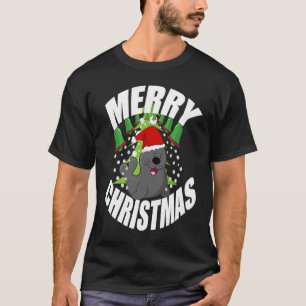 christmas Santa Seal Animal  Sea Lion Xmas T-Shirt