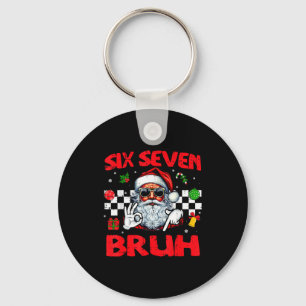 Christmas Santa Six Seven Bruh 67 Meme 6 7 Mens Bo Key Ring