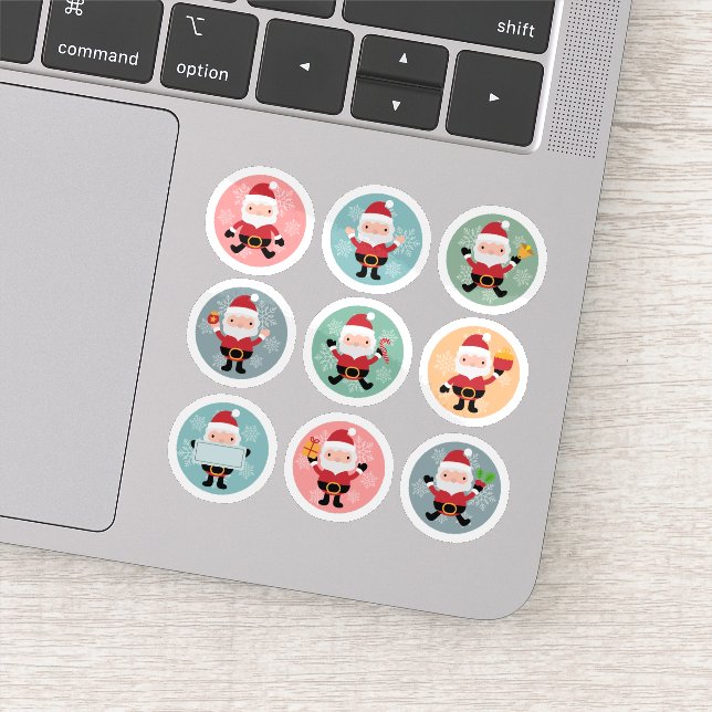 Christmas Santa sticker collection (Detail)