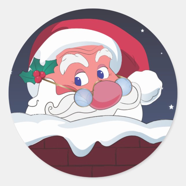 christmas santa stickers (Front)