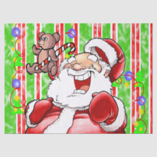 Christmas Santa Tissue Paper Teddy Bear