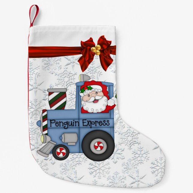 Christmas Santa Train Holiday stocking (Front)