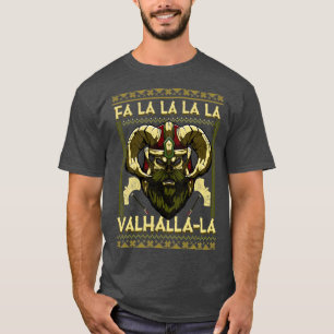 Christmas Santa Viking Fa La La La La Valhalla La T-Shirt