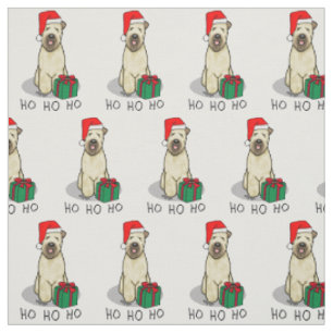 Christmas Santa Wheaten Terrier (wheaten 1b2) Cute Fabric