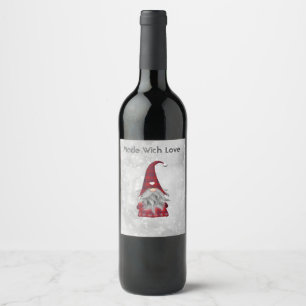 Christmas Santa      Wine Label