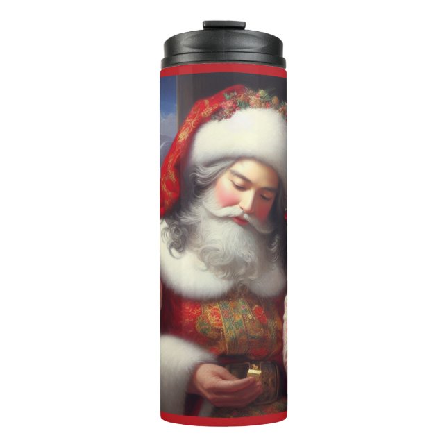 Christmas Santa with Children 5 Thermal Tumbler (Front)
