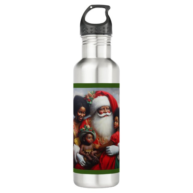 Christmas Santa with Children 7 710 Ml Water Bottle (Front)