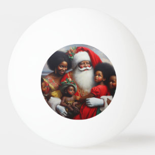 Christmas Santa With Children 7 Ping Pong Ball