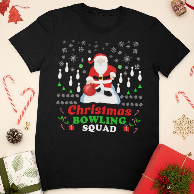 Christmas Santa's Bowling Squad T-Shirt (Creator Uploaded)