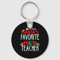 Christmas Santa's Favorite Math Teacher Mathematic