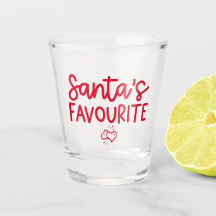 Christmas Santa's Favourite Festive Romantic Love Shot Glass