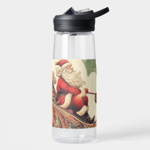 Christmas Santa's sleigh Water Bottle
