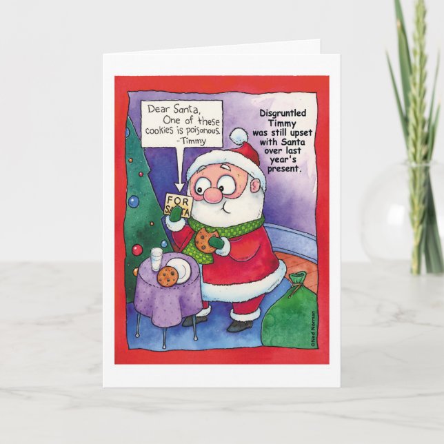 Christmas:  Santa's Snack Card (Front)