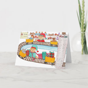 Christmas - Santa's Workshop Holiday Card