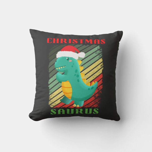 CHRISTMAS SAURS CUSHION (Front)