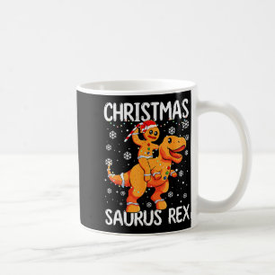 Christmas Saurus Rex Gingerbread Man Cookie Trex B Coffee Mug