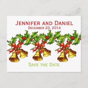 Christmas Save the Date Announcements Bells