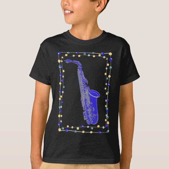 Christmas Saxophone T-Shirt (Front)