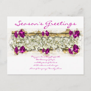 Christmas sayings Xmas Corporate thanks Holiday Postcard