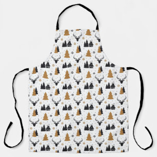 Christmas Scandinavian Deer  Apron