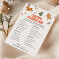 Christmas Scavenger Hunt Game