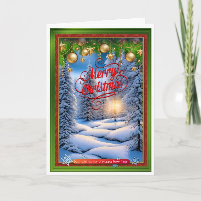 Christmas scene card (Front)