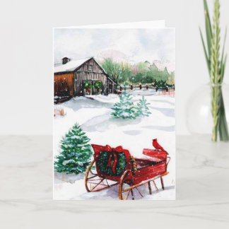 Christmas Scene Christmas Card