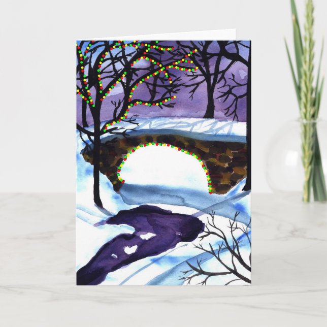 Christmas Scene Christmas Card (Front)