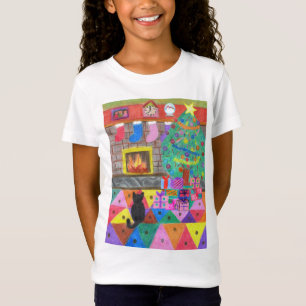 Christmas Scene Drawing  T-Shirt